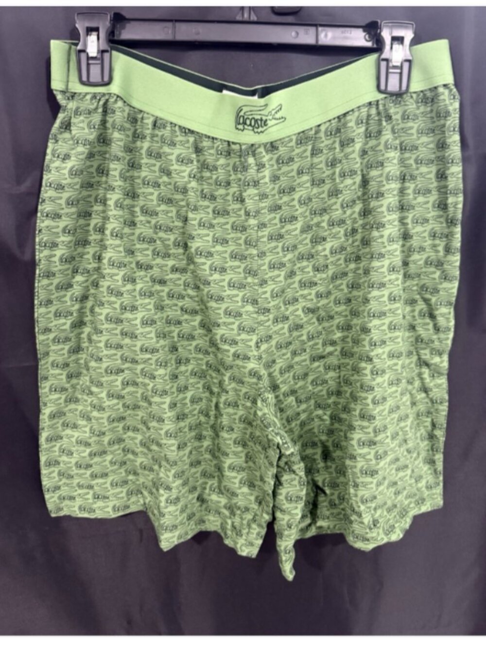 Lacoste Men's Sleepwear Shorts Green Size M 5619